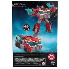 Age of the Primes branding connects Heatwave to Transformers lore.