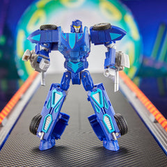 Figure in a highly poseable stance showing articulation