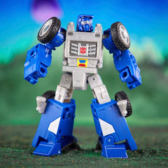 Transformers Beachcomber articulation pose, dynamic display options.