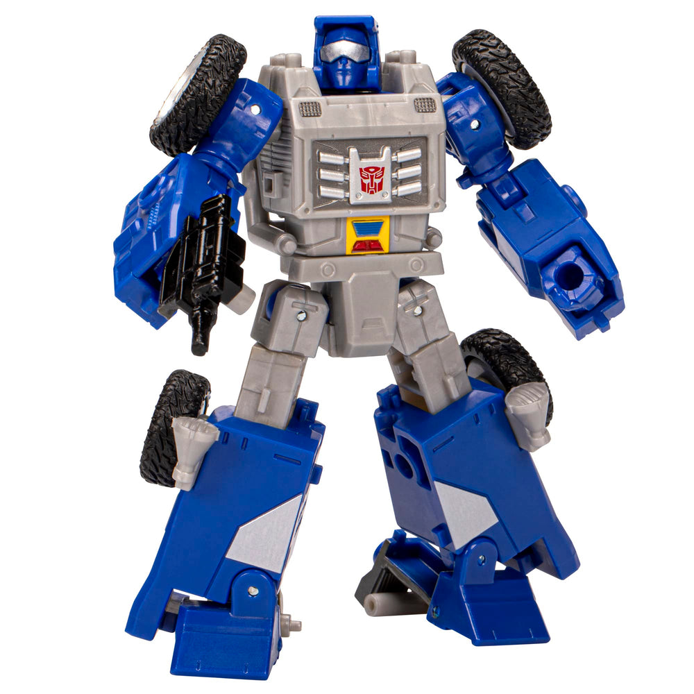 Transformers Beachcomber robot mode ready for action, built for long-lasting play.
