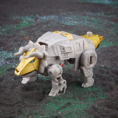 Dinobot Slug transitions to Triceratops mode for imaginative battles