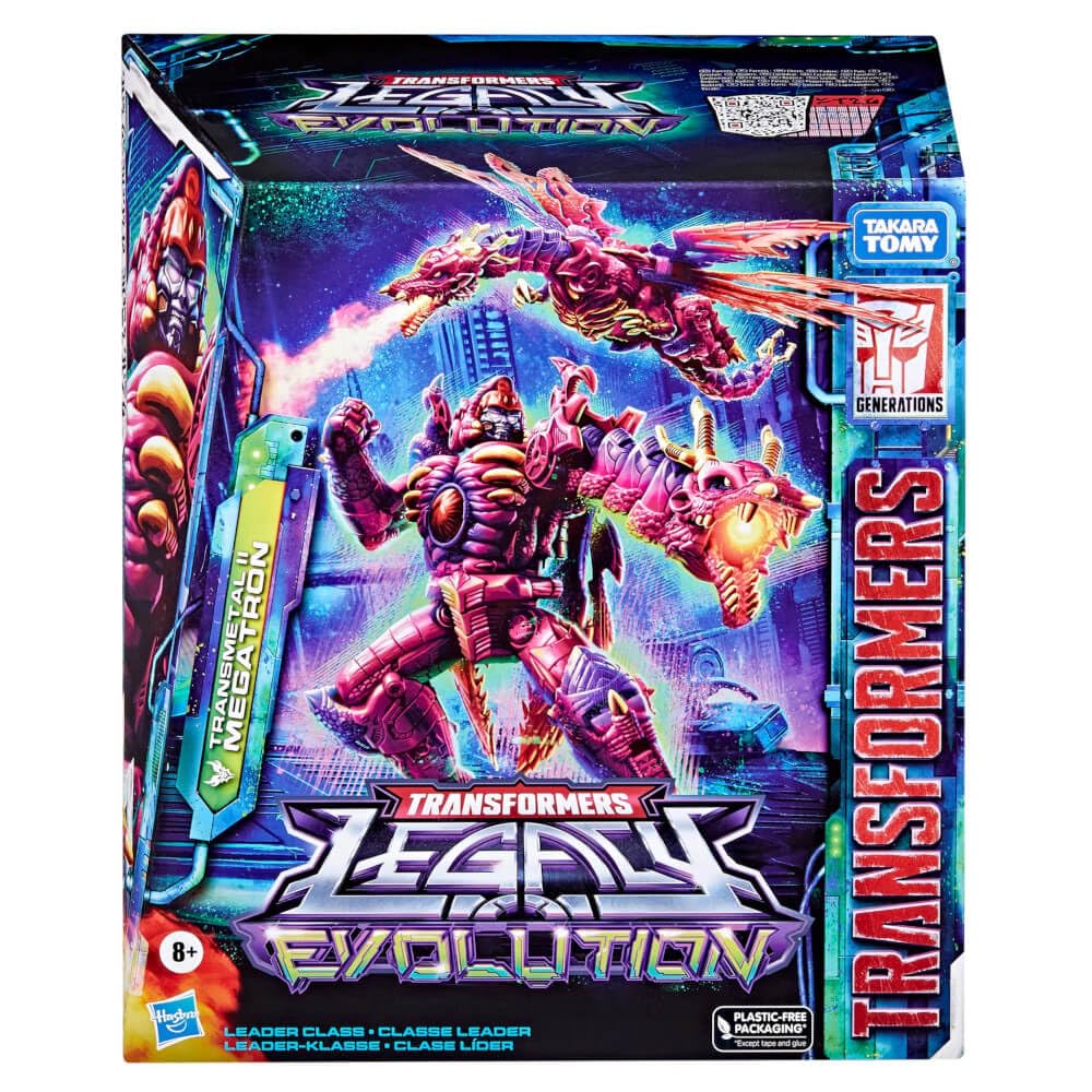 Megatron with blast effect enhances dynamic battle poses.