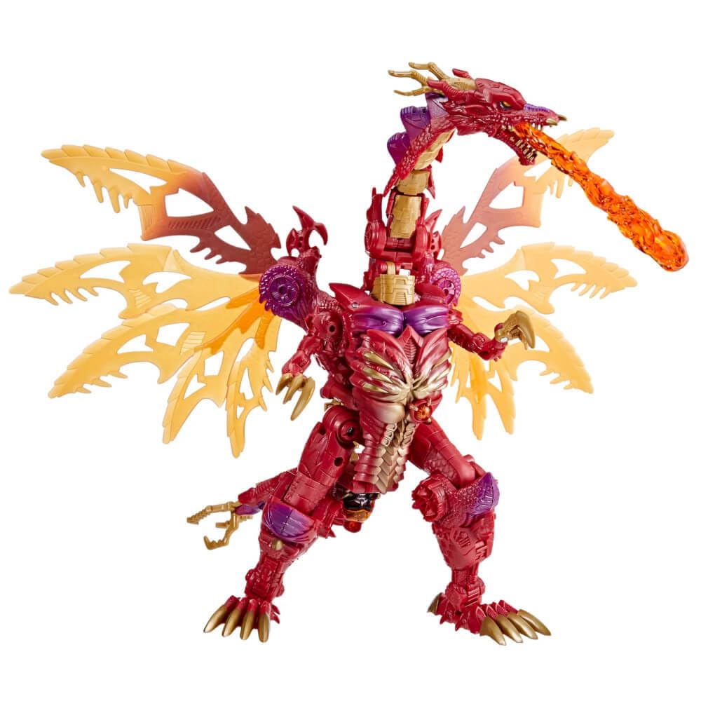 Transmetal II Megatron dragon mode with open mouth for dramatic fire-breath play.