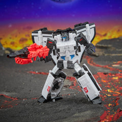 Five blaster accessories form a larger weapon for Galaxy Shuttle.