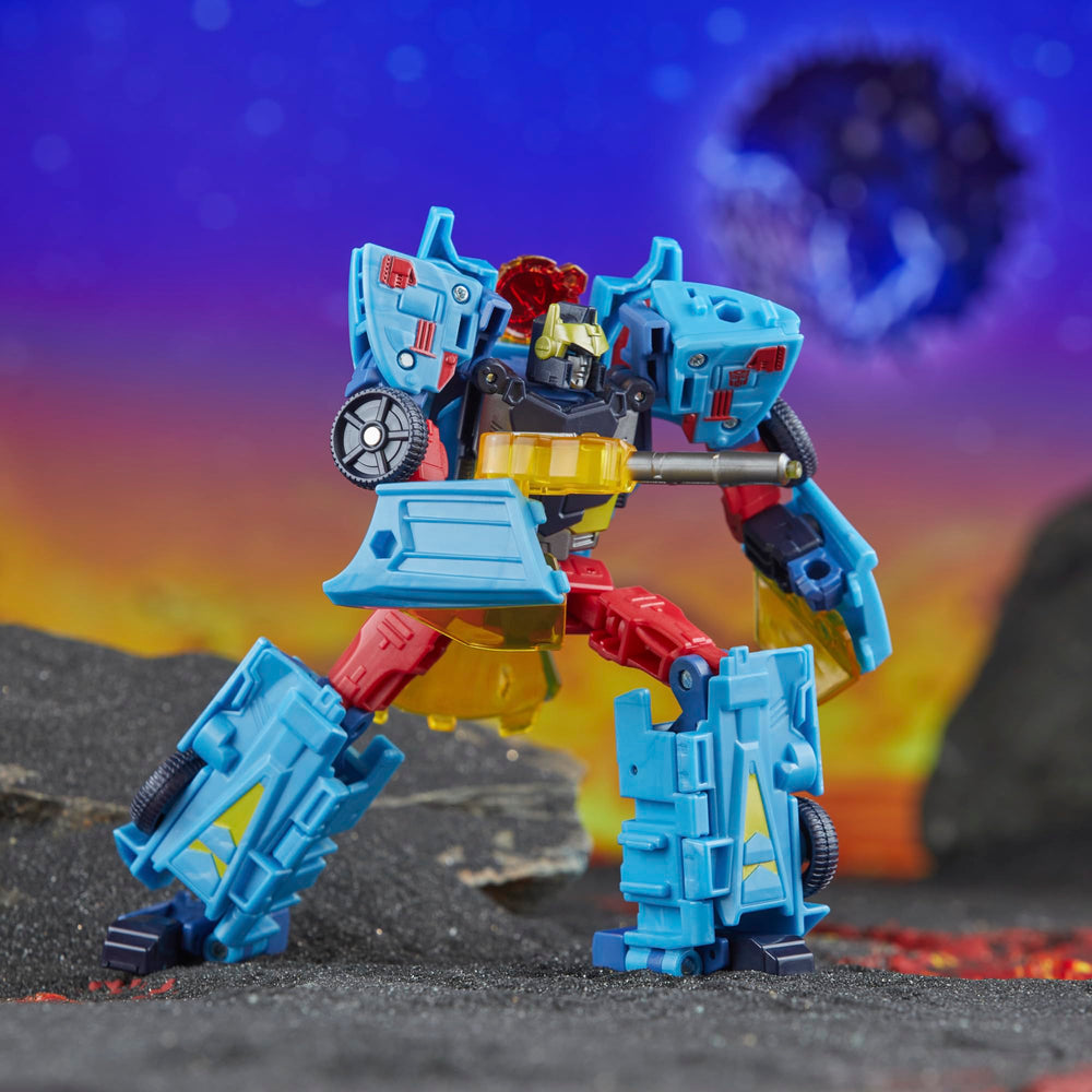 Transformers Legacy Hot Shot articulated head enables expressive posing.