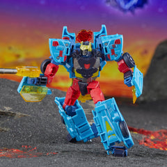 Transformers Legacy Hot Shot articulated legs provide stable stances.