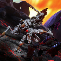 Transformers Legacy Silverbolt molded fur and feather textures for realism.