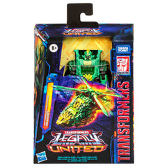 Transformers Legacy United Infernac Shard rock armor assembly with accessories for play.