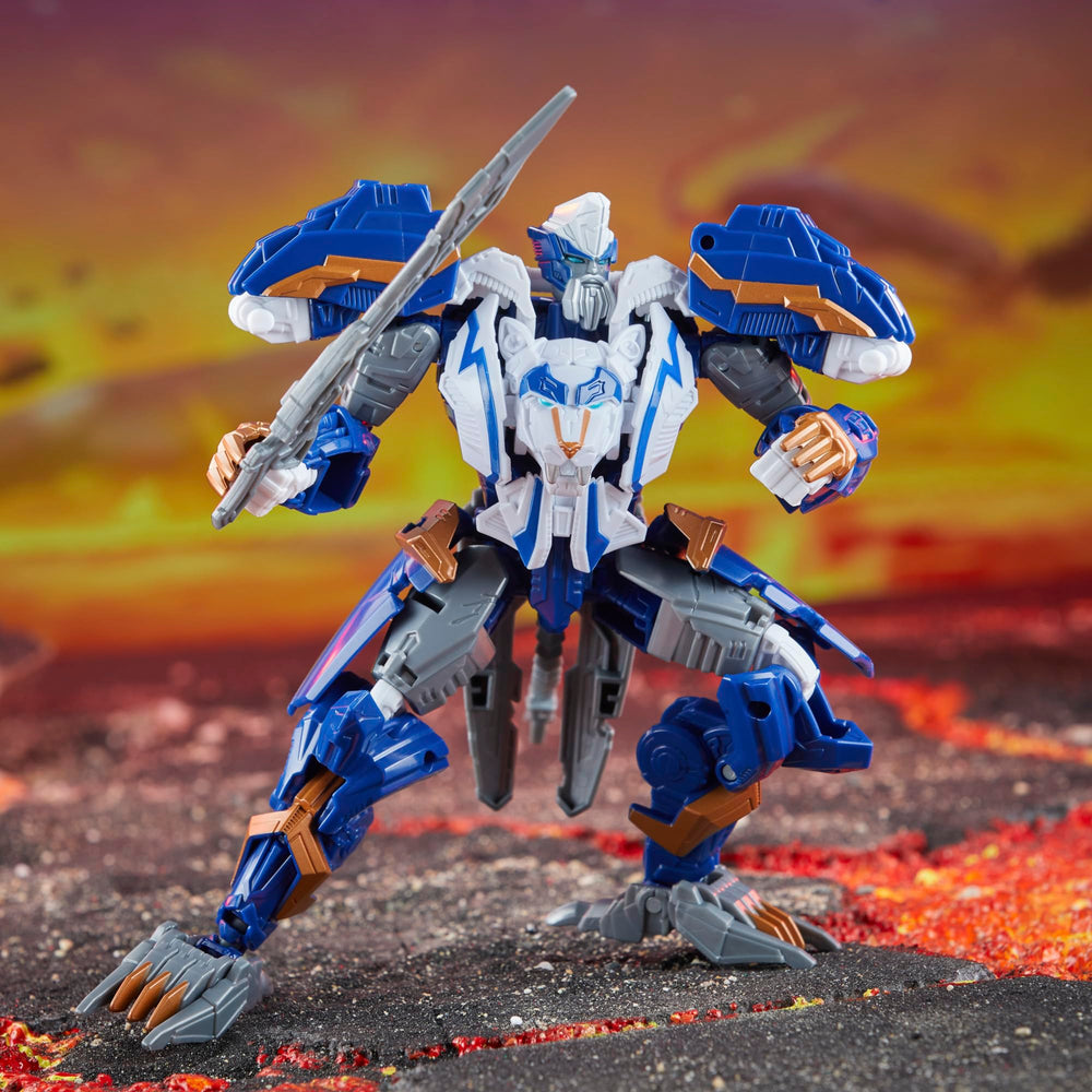 Transformers Legacy United Thundertron articulated legs for stable stances.