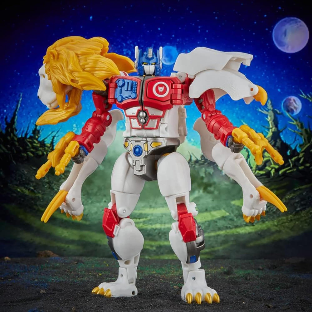 Transformers Leo Prime Evo-Fusion claws deployed for dramatic combat.