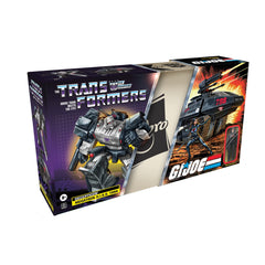 Transformers Megatron H.I.S.S. Tank fusion cannon included for authentic play.