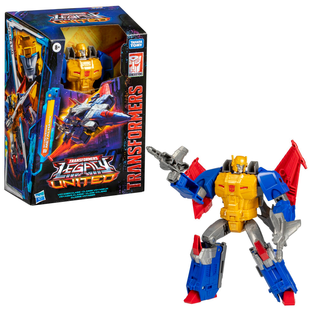 Transformers Metalhawk articulated figure showing head, arms, and legs mobility