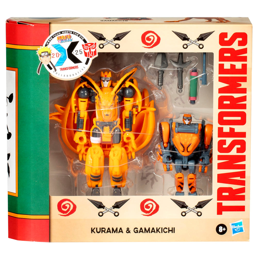 Transformers Naruto accessories pack, includes kunai and rasengan for action scenes.