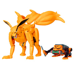 Transformers Kurama nine-tailed fox alt mode, ideal for shelf display.