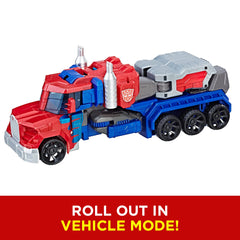 Transformers Optimus Prime 11-inch scale figure in heroic pose.