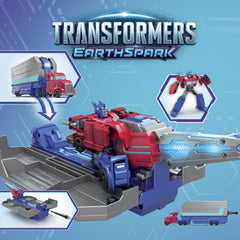 Transformers Optimus Prime robot-mode figure ready for imaginative stories.
