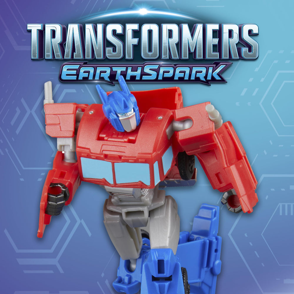Transformers Optimus Prime trailer attachment for easy transformation steps.