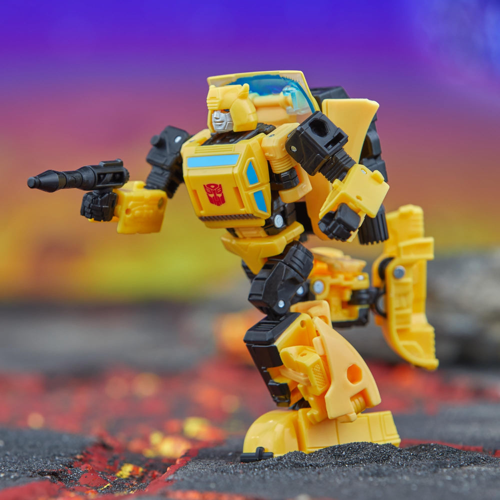 Transformers Origin Bumblebee design inspired by the 1984 G1 episode.