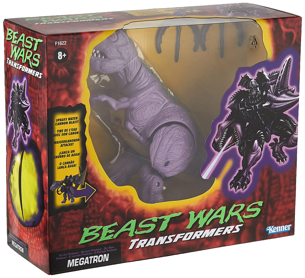 Transformers Predacon Megatron tech-specs panel highlights strength, speed, and firepower at a glance.