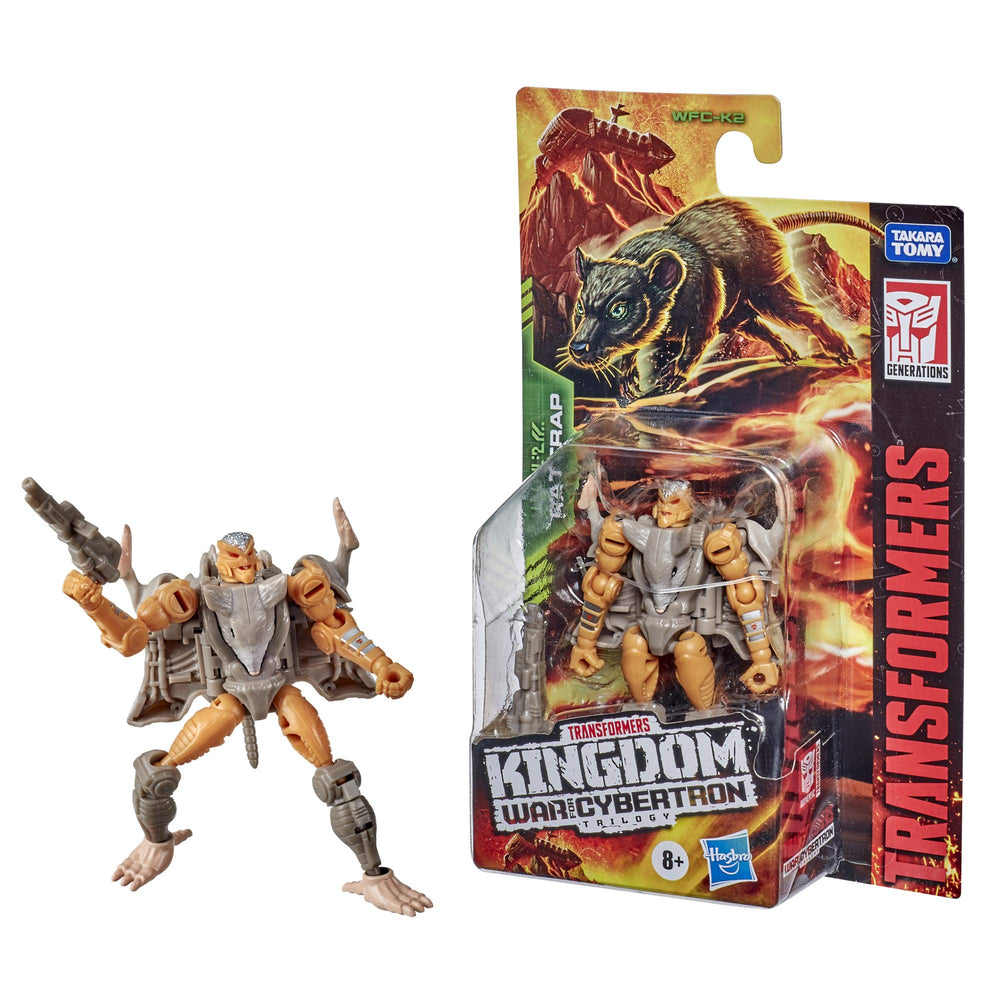 Beast Wars-inspired Rattrap design supports collectible display and play.