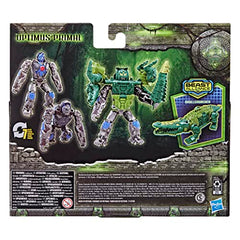 Epic battle play scene with Beast Alliance figures