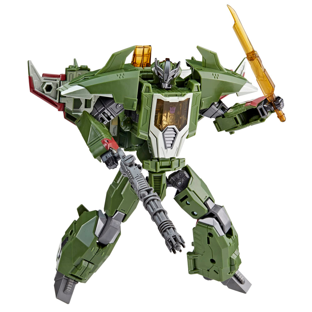 Transformers Skyquake in robot mode ready for action and imaginative play