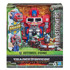 Transformers Smash Changers Optimus Prime alt mode showing quick conversion