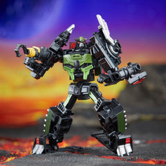 Transformers Star Raider Lockdown 5.5-inch scale fits neatly on shelves.