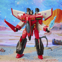 Starscream action figure in a dynamic pose suitable for shelf display.