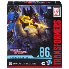Mockery of Justice backdrop highlighting collectible display potential for Dinobot Sludge.