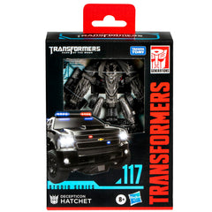 Hatchet accessory attached for both robot and vehicle modes