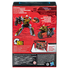 Includes wheels and blaster accessories for authentic conversion play.