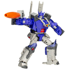 Transformers Studio Series Galvatron in robot mode with movie-inspired detail for display
