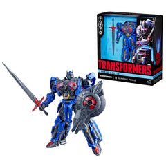 Arm blade and shield add versatile accessories for display.
