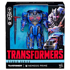 Nemesis Prime with sword attachment enables dynamic battle posing.