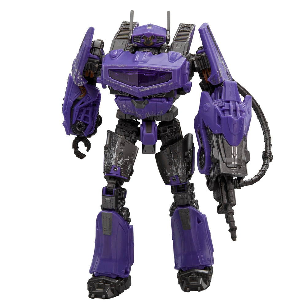 Transformers Studio Series Voyager 110 Shockwave movie-inspired deco for collectors.