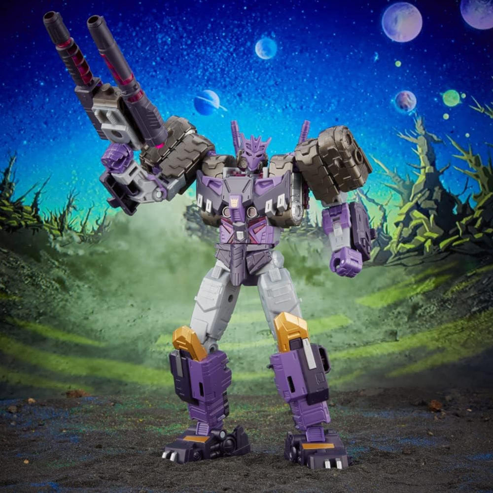 Transformers Tarn shoulder blaster adds extra firepower for posing.