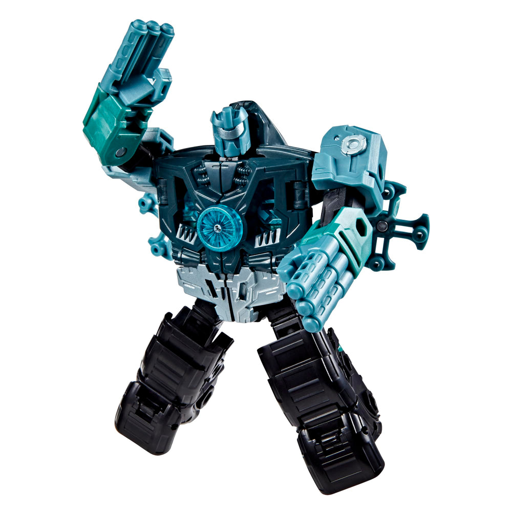 Transformers Micronus Prime deluxe figure in robot mode for display and play