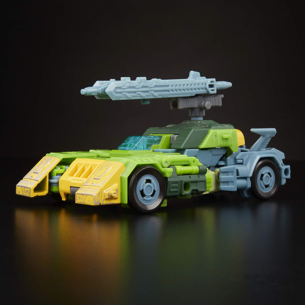 Fire blast effects simulate blaster action on weapon ends.