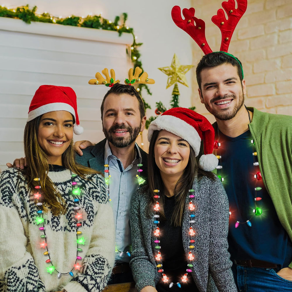 Traplace light up necklaces made from safe, lightweight plastic for comfortable wear.