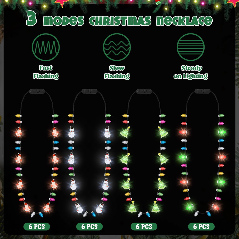 Traplace LED necklace offering 3 modes to suit any mood.