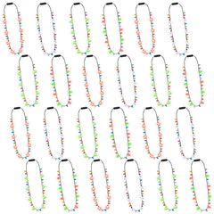 Traplace Christmas necklace set with multi-style LEDs for festive gatherings.