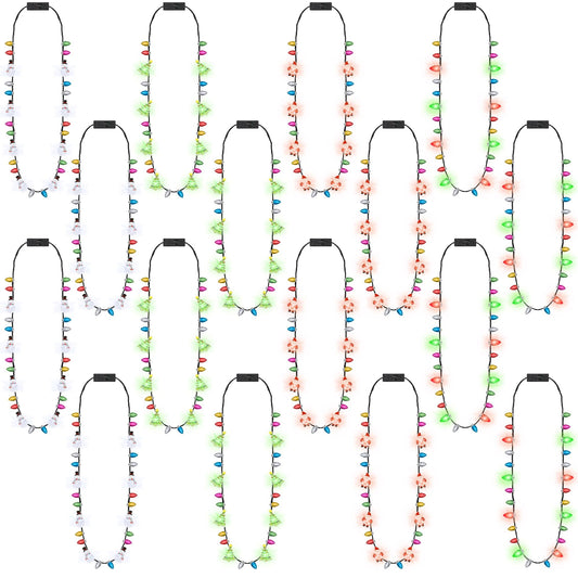 Traplace Christmas necklace Santa style enhances festive party ambience.