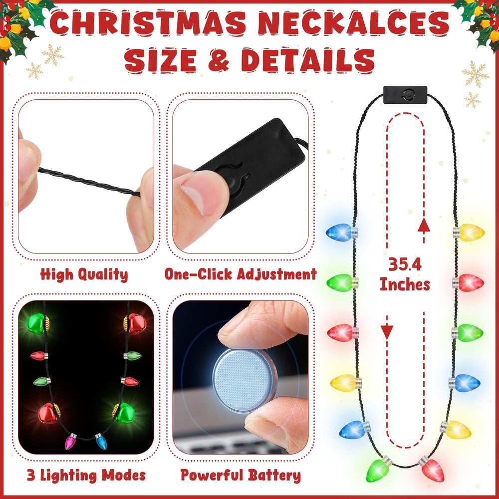 Traplace necklace with three glow modes for customizable holiday ambiance