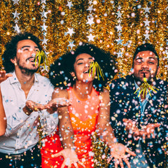 Traplace gold NYE supplies elevate year-round celebrations with effortless horns.