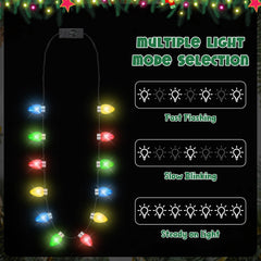 Traplace light-up necklace offers 3 modes for dynamic party lighting.