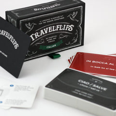 Travelflips Italian flashcards suitable for all ages and reading levels