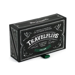 Travelflips Italian flashcards portable box enabling learning on the go