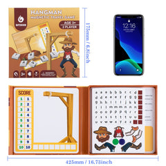 Board uses non-toxic foam with a durable magnetic bottom for safe play.