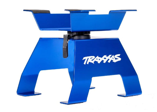 Traxxas 8797 blue X-Truck Stand in aluminum for X-Maxx and XRT maintenance